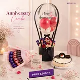 Anniversary Combo Ballon Cake Chocolate
