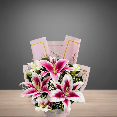 A Radian Lily Bouquet