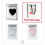 Premium 25 Red Roses in Transparent Acrylic Square Gift Box with Tote Bag – photo 2