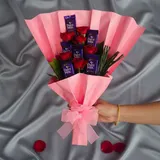 Pink Chocolate & Rose Bouquet – photo 2