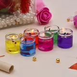 6-Piece Romantic Gel Shot Candles Set - Multicolored – photo 2