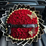 Anniversary Red Rose & Ferrero Rocher Bouquet – photo 3