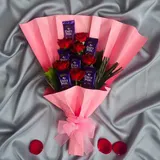 Pink Chocolate & Rose Bouquet – photo 1