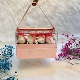 Elegant Pink Rose & Gypsy Square Transparent Hanging Gift Box – photo 4