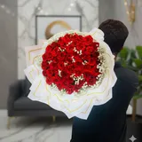 Eternal Love – 50 Red Roses Bouquet – photo 4