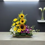 Premium Sunflower Basket Arrangement – Elegant Gift Bouquet – photo 5