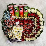 Ultimate Snacks, Mix Chocolate, and Flower Hamper Box – photo 6