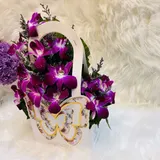 Orchid & Limu Arrangement in Butterfly Hanging Gift Bag – photo 6