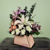 Elegance Mix Lily, Rose & Carnation Small Gift Bag – photo 4