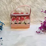 Elegant Pink Rose & Gypsy Square Transparent Hanging Gift Box – photo 5