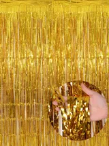 Multi-Color Foil Fringe Curtain - Shimmering Party Backdrop Decoration – photo 3