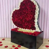 The Heart-Shaped Red Rose & Ferrero Masterpiece Box – photo 2