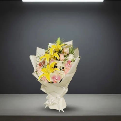 The Forever Bloom Luxury Mixed Artificial Flower Bouquet