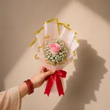 Single Pink Rose Posy – photo 4