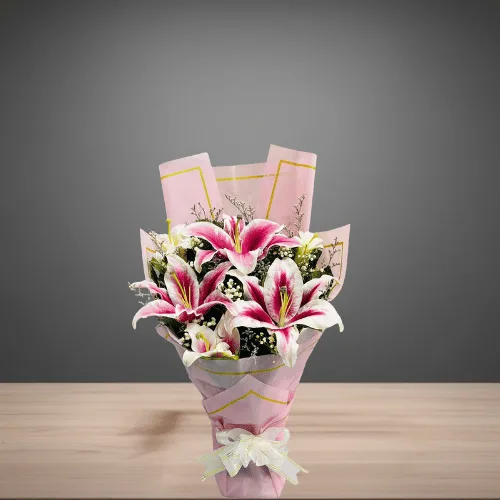 A Radian Lily Bouquet