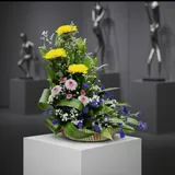 Mixed Flower Basket Arrangement – photo 3