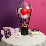Anniversary Grandeur: Ultimate Chocolate & Balloon Bouquet with Cake  Combo Set – photo 1