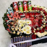 Ultimate Snacks, Mix Chocolate, and Flower Hamper Box – photo 2