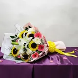 Celebration Bloom: Deluxe Mix Flowers Bouquet – photo 2