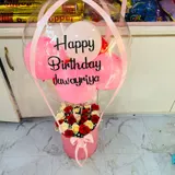 The Celebration Lift Personalized Balloon, Rose & Chocolate Bucket Combo – photo 4