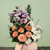 Elegance Mix Lily, Rose & Carnation Small Gift Bag – photo 2