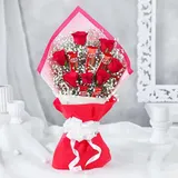 Red Roses & KitKat Chocolate Bouquet – photo 1