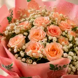 Peachy Bloom Mini Rose Bouquet – photo 2