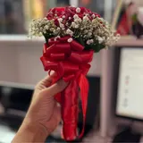 Premium Wedding Mini Red Rose Hand Bouquet – photo 4