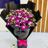 A Royal Purple Orchid Bouquet – photo 1