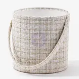 40 Yellow Roses in Hugging Tweed Round Gift Box – photo 2