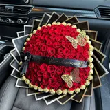Anniversary Red Rose & Ferrero Rocher Bouquet – photo 5