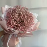 The Cotton Candy Cloud: Deluxe Pink Baby's Breath Bouquet – photo 3
