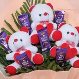 Teddy & Dairy Milk Chocolate Bouquet – photo 2
