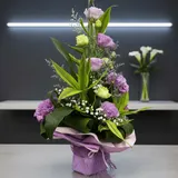 Elegant Flower Basket Arrangement – Luxury Gift Bouquet – photo 5