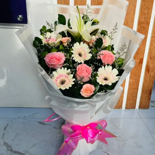Blush Elegance Flower Bouquet