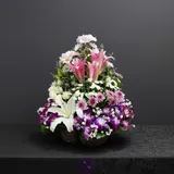 Luxury Mixed Flower Basket Arrangement – photo 2