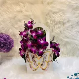 Orchid & Limu Arrangement in Butterfly Hanging Gift Bag – photo 1