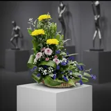 Mixed Flower Basket Arrangement – photo 1