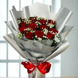 Elegant Red Rose Bouquet – photo 2