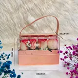 Elegant Pink Rose & Gypsy Square Transparent Hanging Gift Box – photo 7