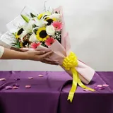 Celebration Bloom: Deluxe Mix Flowers Bouquet – photo 1