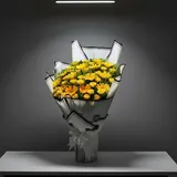 Yellow Gerbera & Rose Bouquet Statement – photo 2