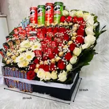 Ultimate Snacks, Mix Chocolate, and Flower Hamper Box – photo 7