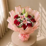 Romance Lily & Rose Bouquet – photo 3