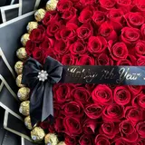 Anniversary Red Rose & Ferrero Rocher Bouquet – photo 2
