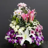 Luxury Mixed Flower Basket Arrangement – photo 3