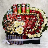 Ultimate Snacks, Mix Chocolate, and Flower Hamper Box – photo 1