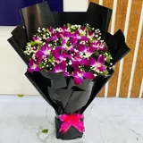 A Royal Purple Orchid Bouquet – photo 4