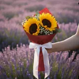 The Heartfelt Harmony Duo Sunflower & Baby's Breath Bouquet – photo 3