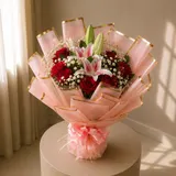 Romance Lily & Rose Bouquet – photo 2